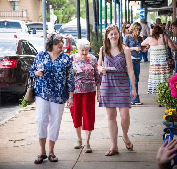granbury wine walk 2014